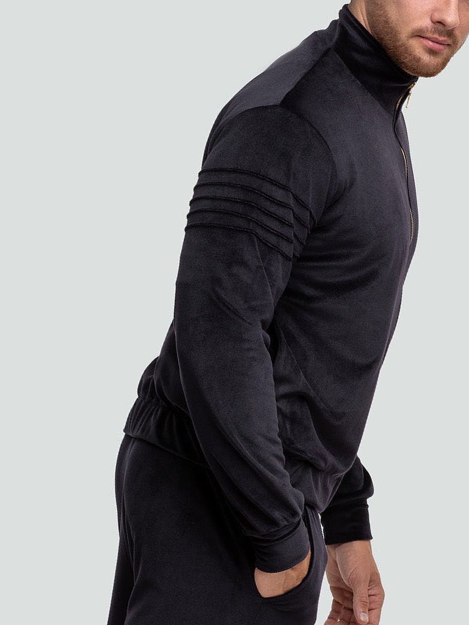 Велюровый костюм для отдыха "Soft black"