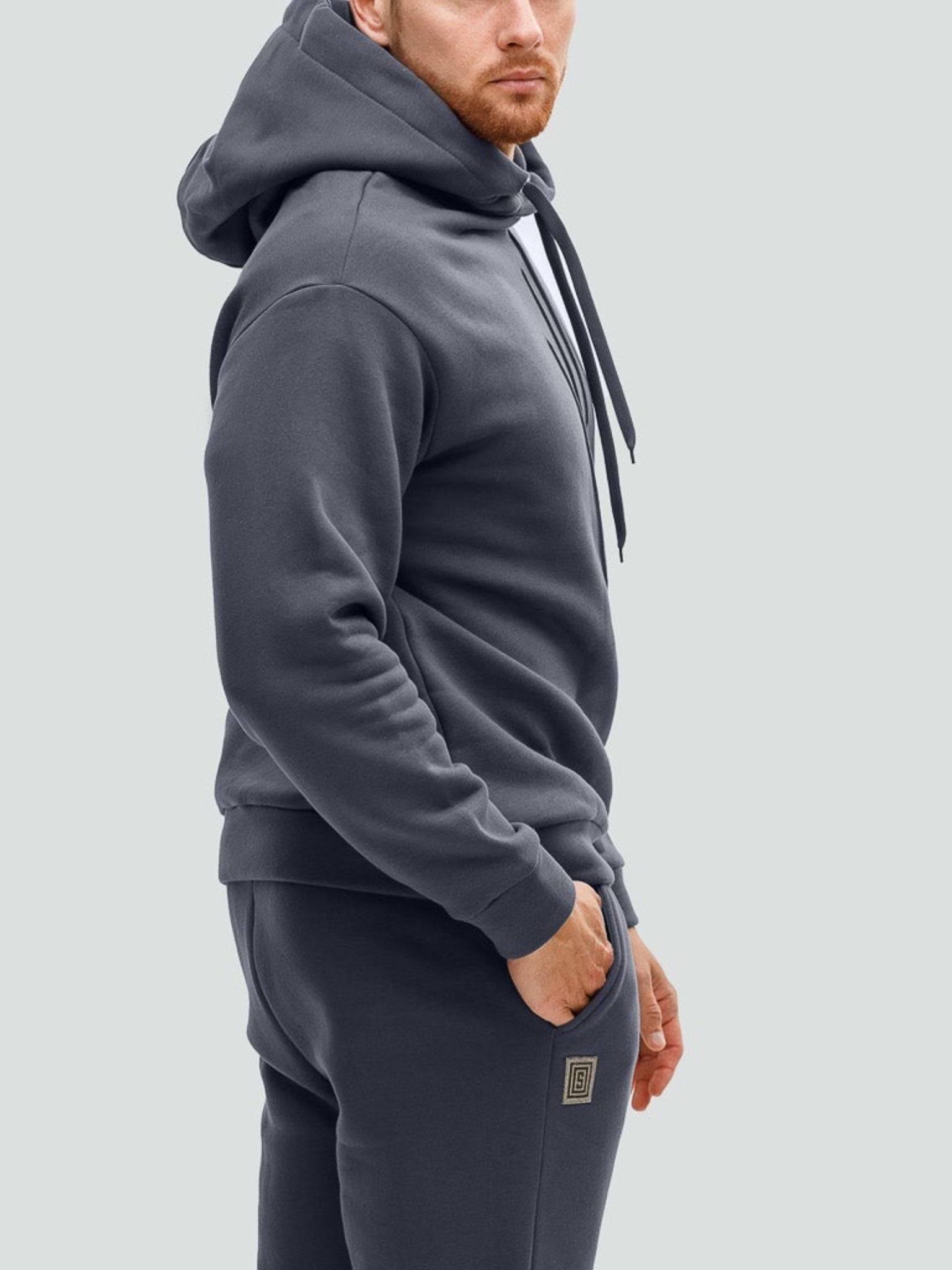 Графитовый спортивный костюм "Comfort" с начесом