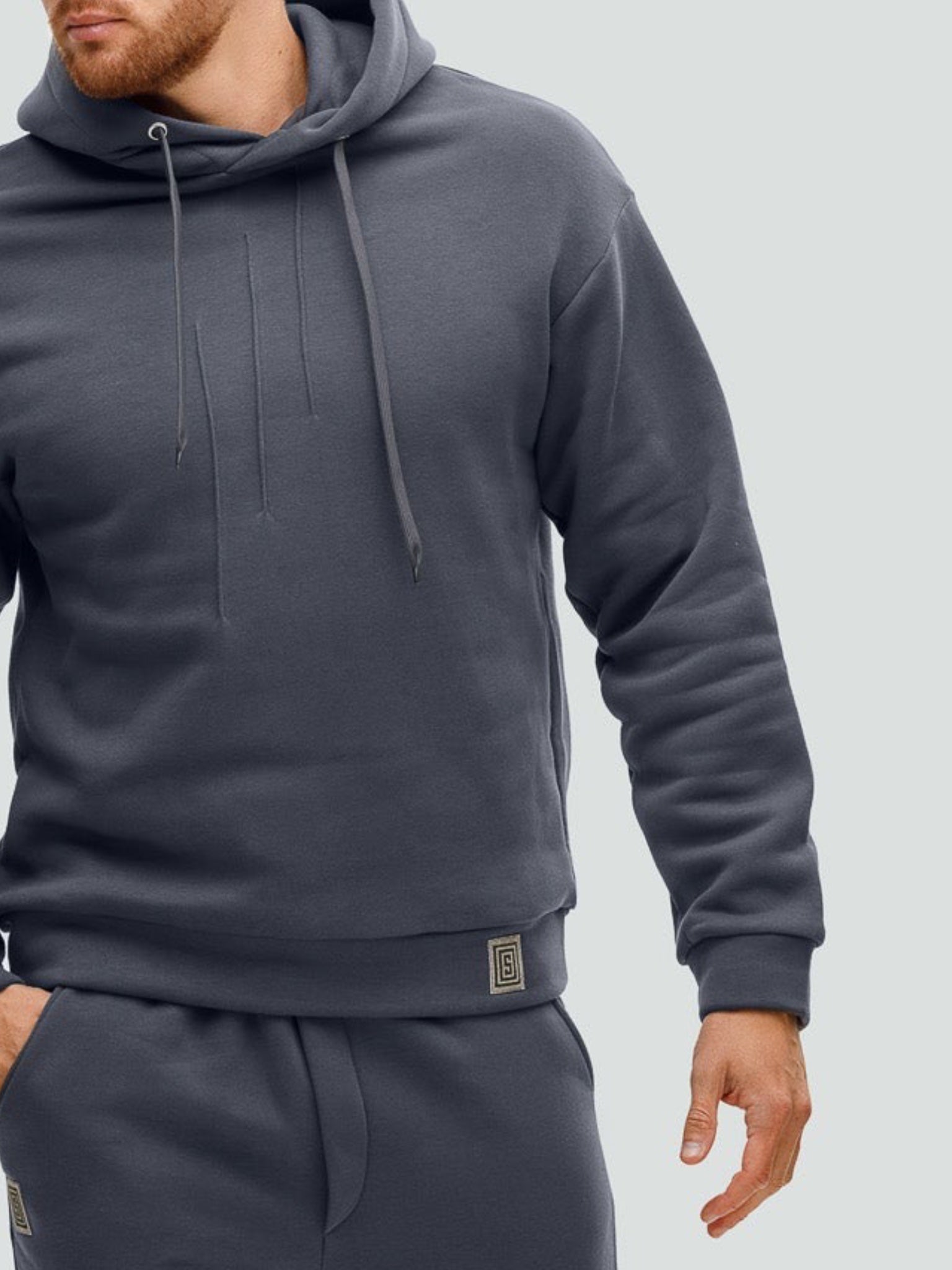 Графитовый спортивный костюм "Comfort" с начесом