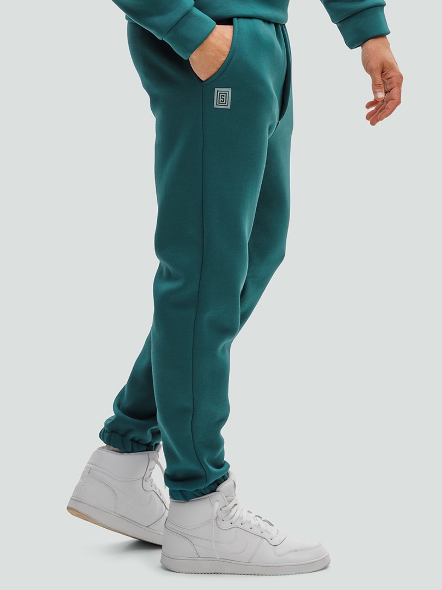 Бирюзовый спортивный костюм "Comfort" с начесом