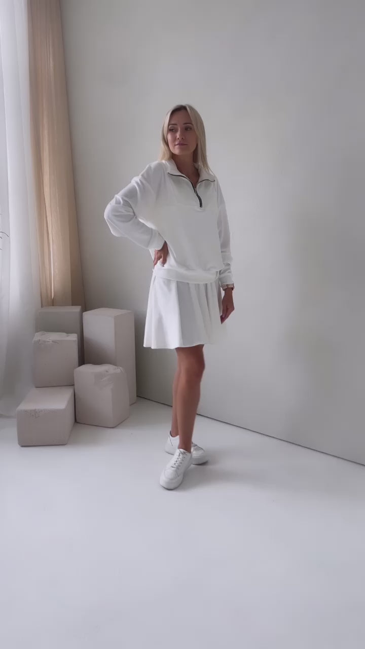 Велюровый комплект "Soft cozy white"