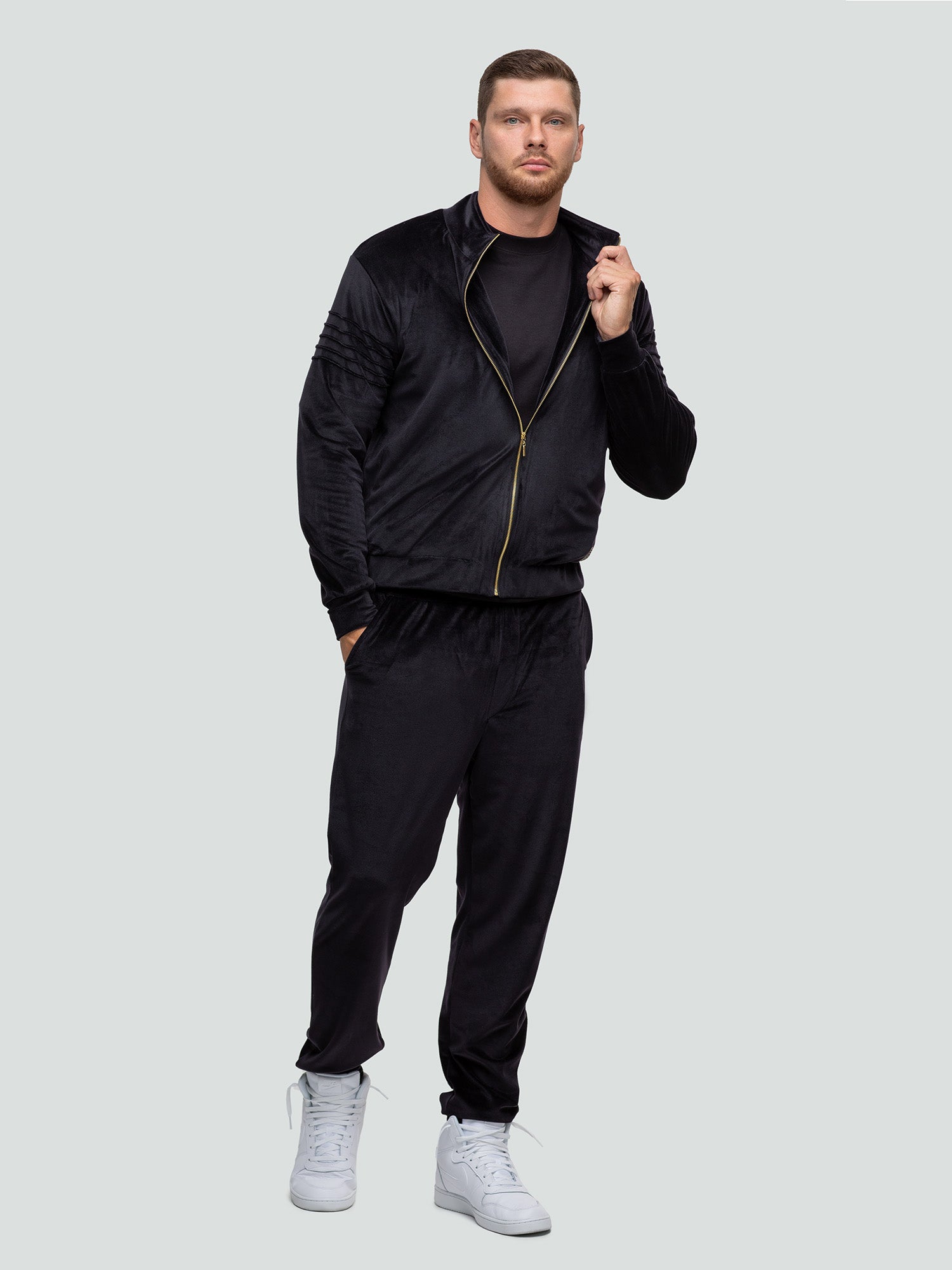 Велюровый костюм для отдыха "Soft black"