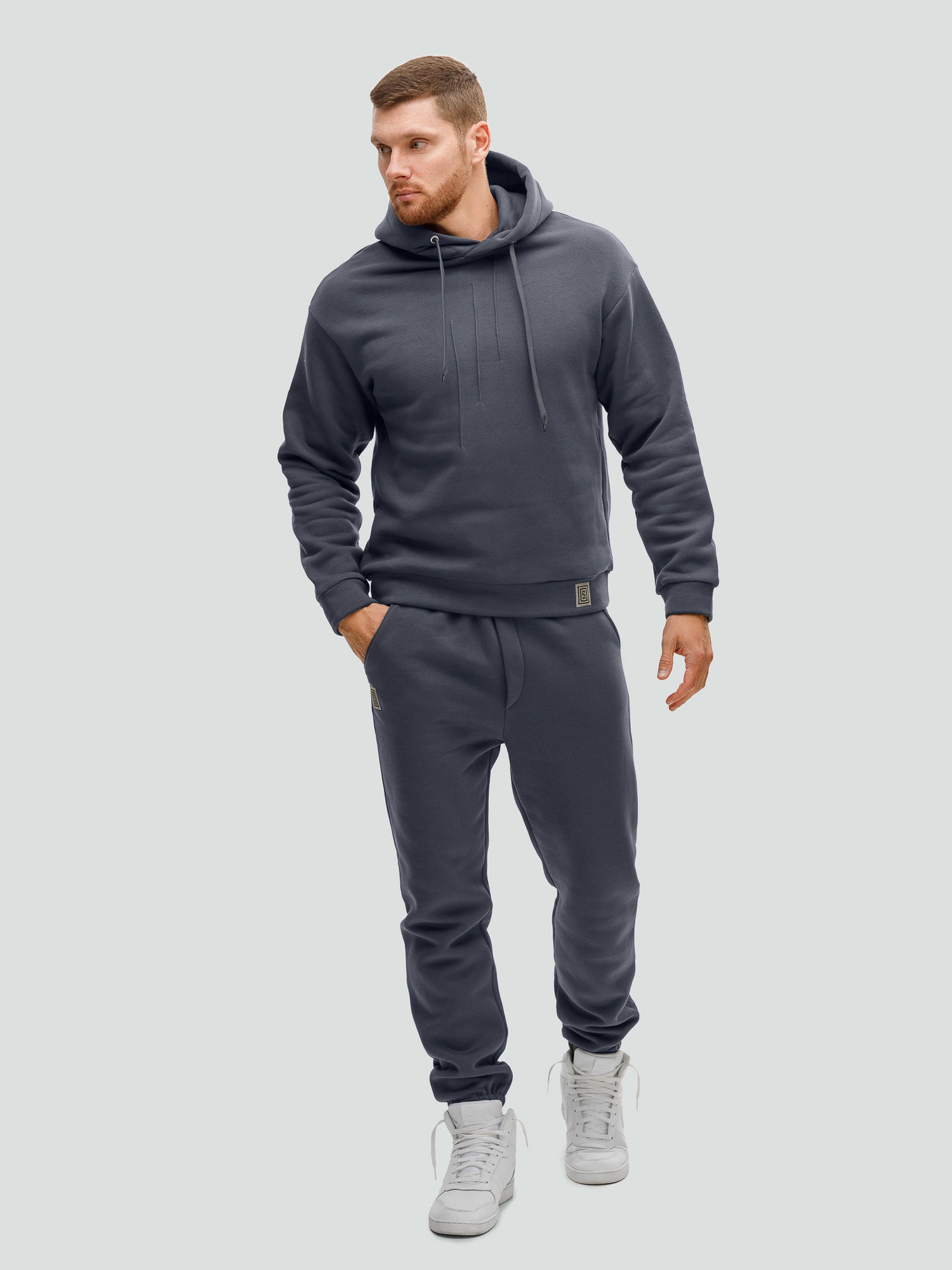 Графитовый спортивный костюм "Comfort" с начесом