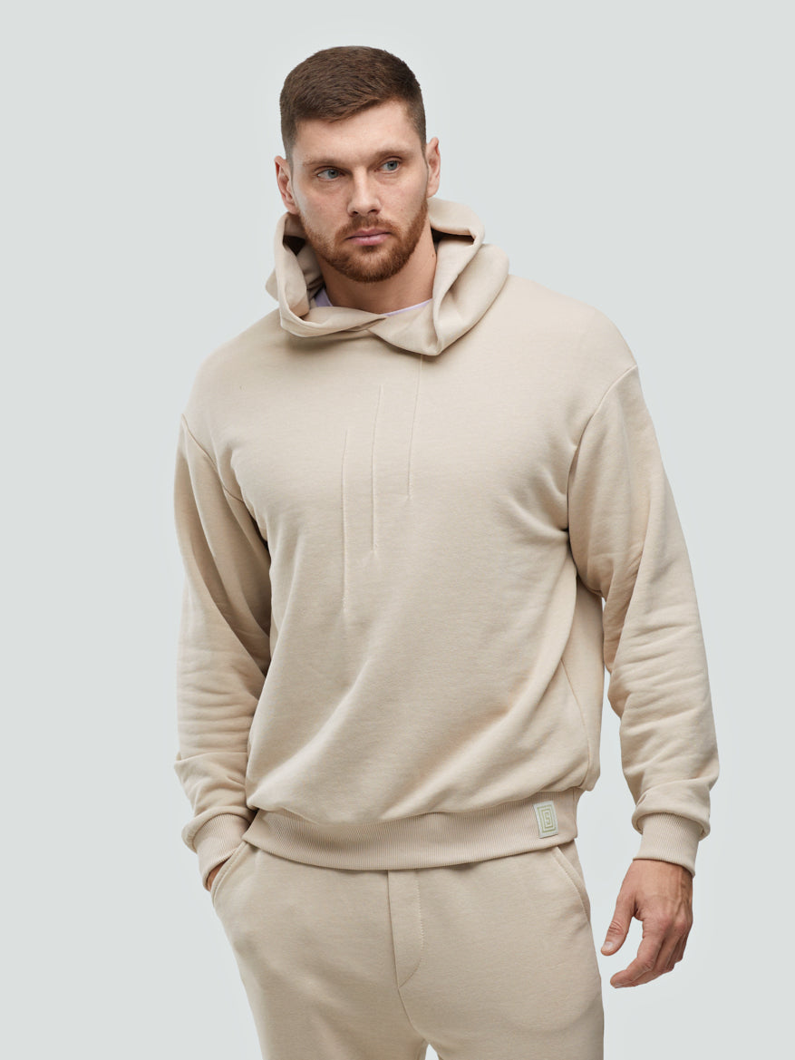 Кремовый спортивный костюм "Comfort" без начеса
