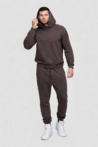 Rudas laisvalaikio kostiumas "Comfort" be pūkelio