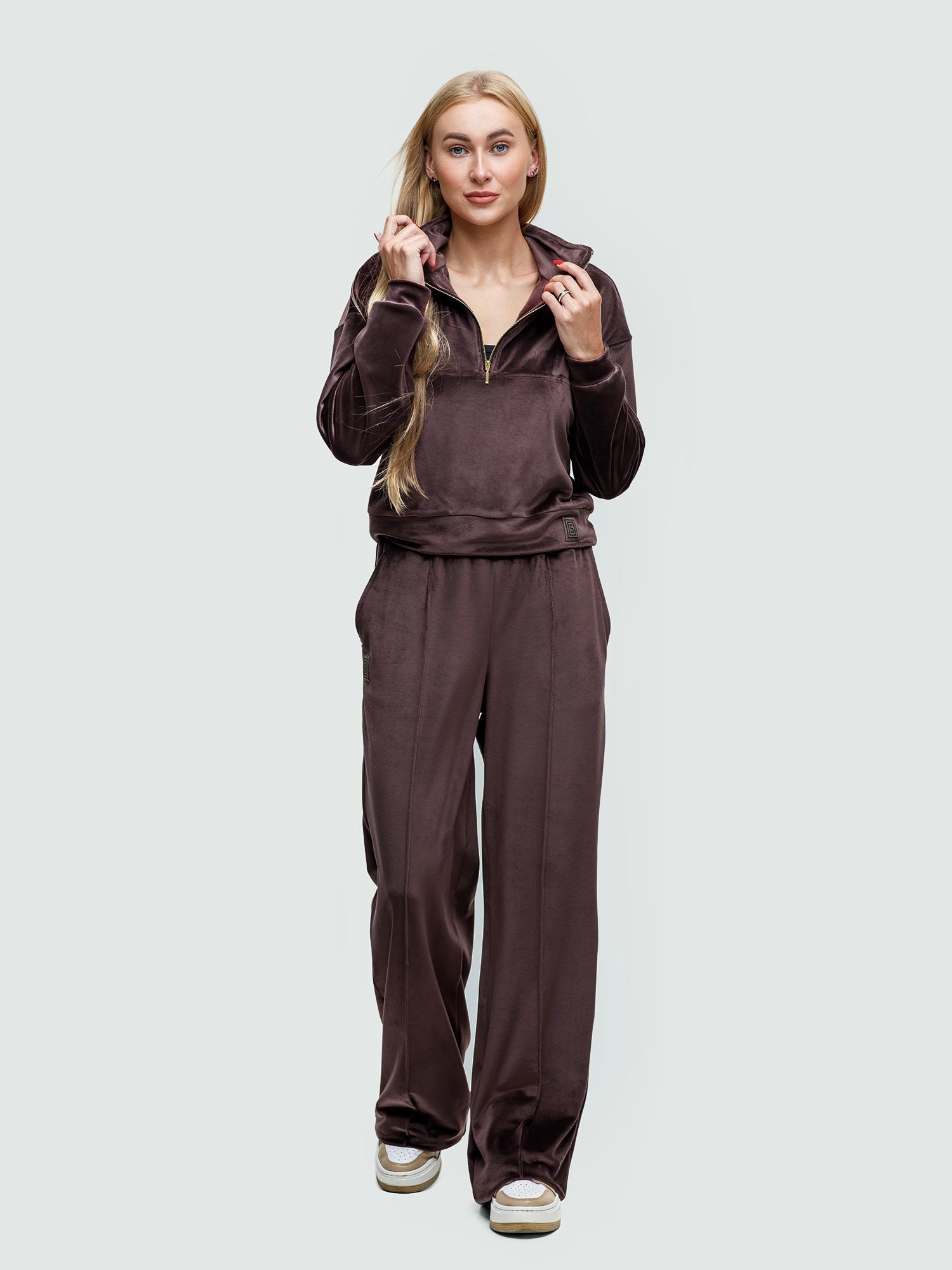 Велюровый костюм для отдыха "Soft shine chocolate" 