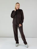 Velvet Tracksuit "Soft glow chocolate" 