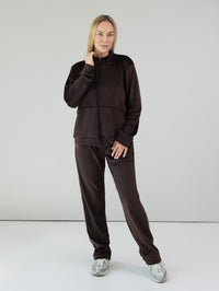 Velvet Tracksuit "Soft glow chocolate" 