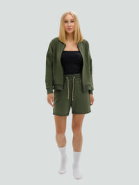Khaki shorts and sweater set for women "Hot Summer"
