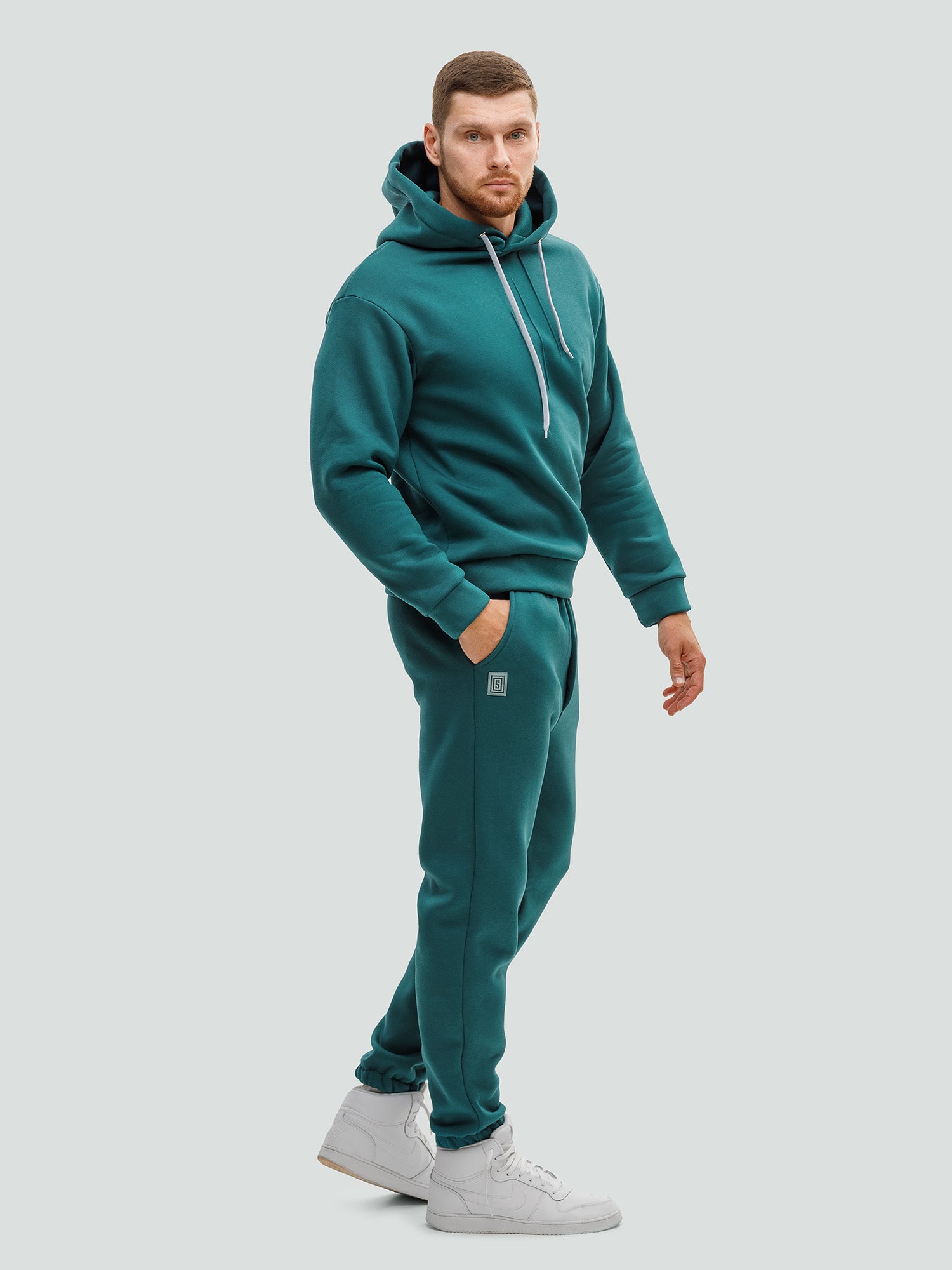 Бирюзовый спортивный костюм "Comfort" с начесом 