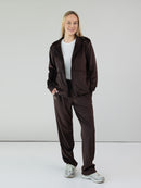 Velvet Tracksuit "Soft glow chocolate" 