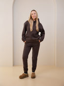Chocolate Tracksuit "Comfort" with fluff