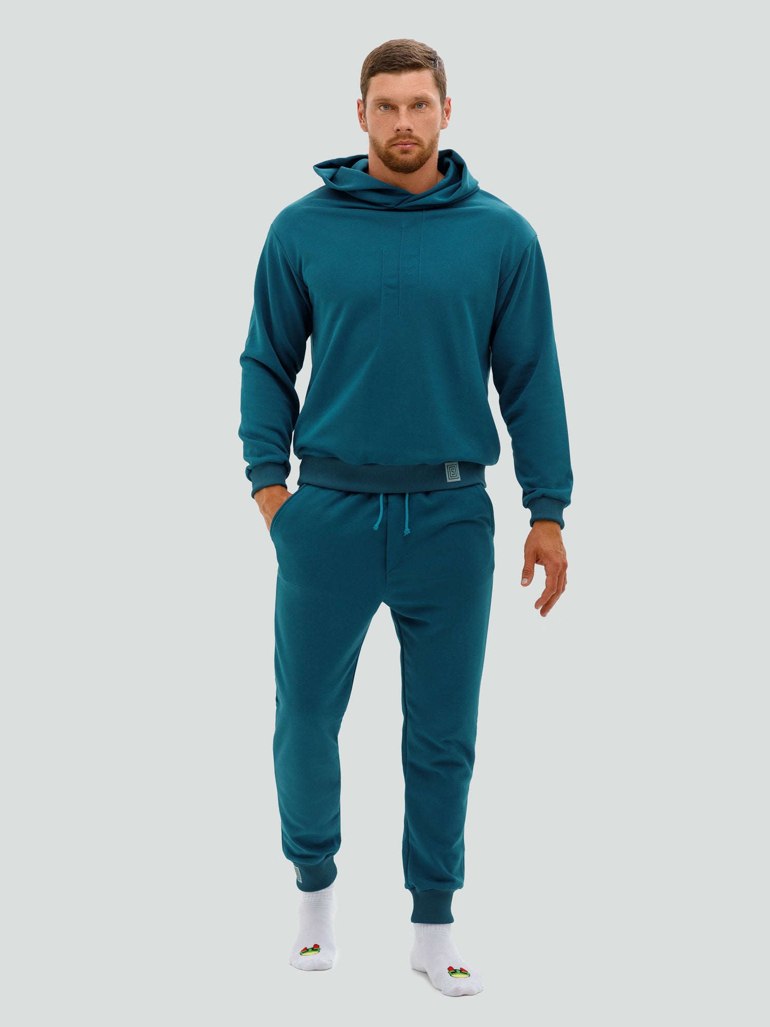 Бирюзовый спортивный костюм "Comfort" без начеса 