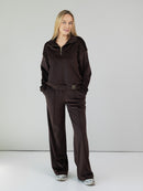 Velvet Tracksuit "Soft shine chocolate" 