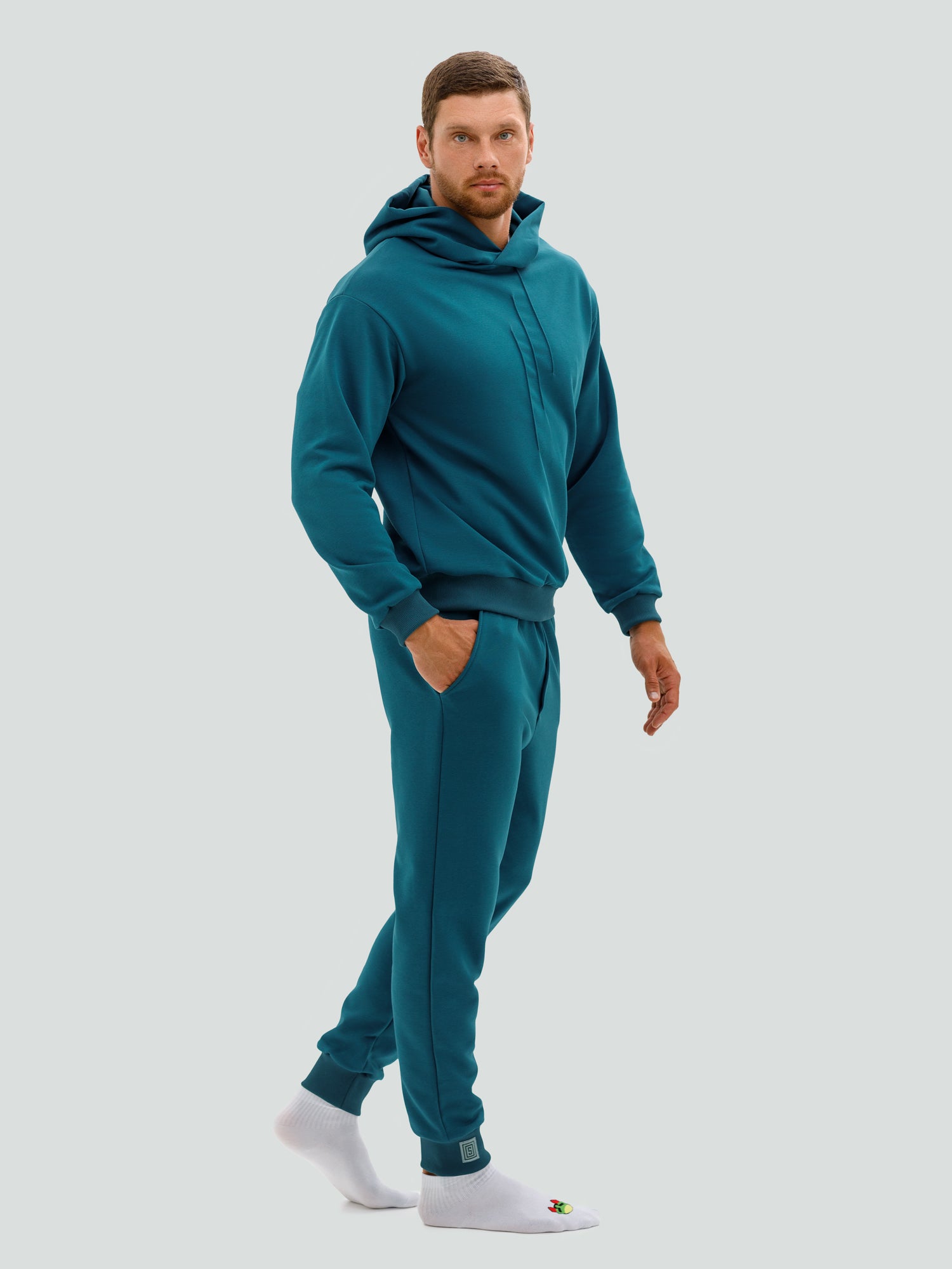 Бирюзовый спортивный костюм "Comfort" без начеса 