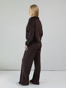 Velvet Tracksuit "Soft shine chocolate" 