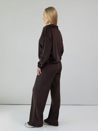 Velvet Tracksuit "Soft shine chocolate" 