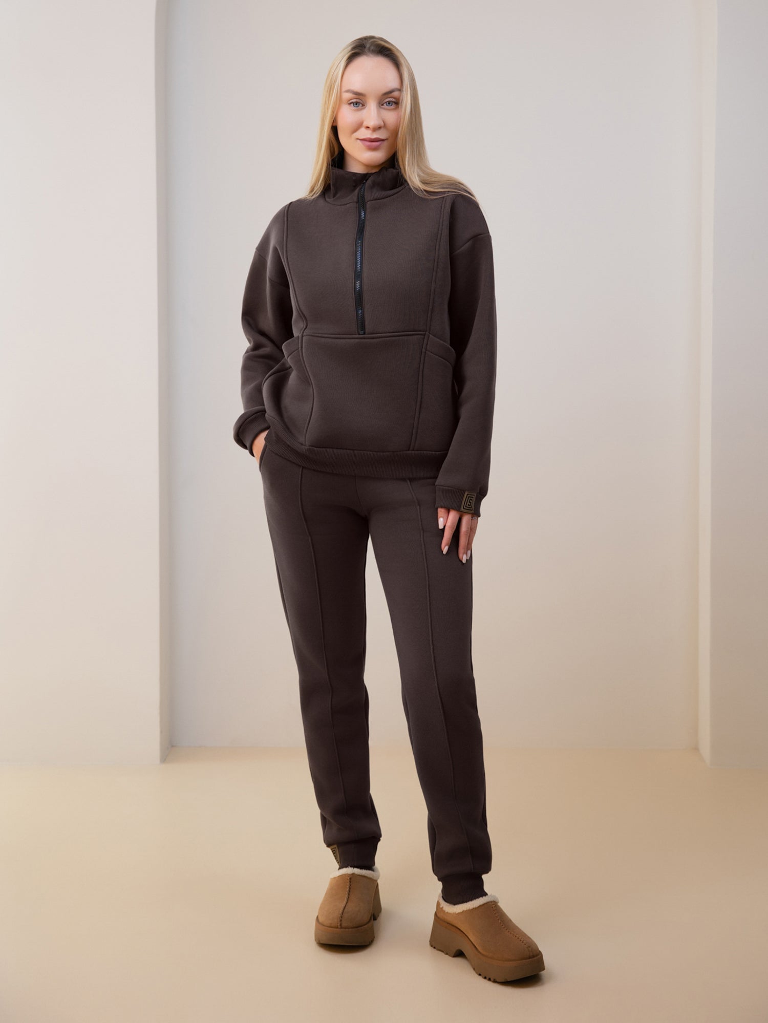 Бургундский костюм для отдыха "Luxury" с начесом (Копия) 