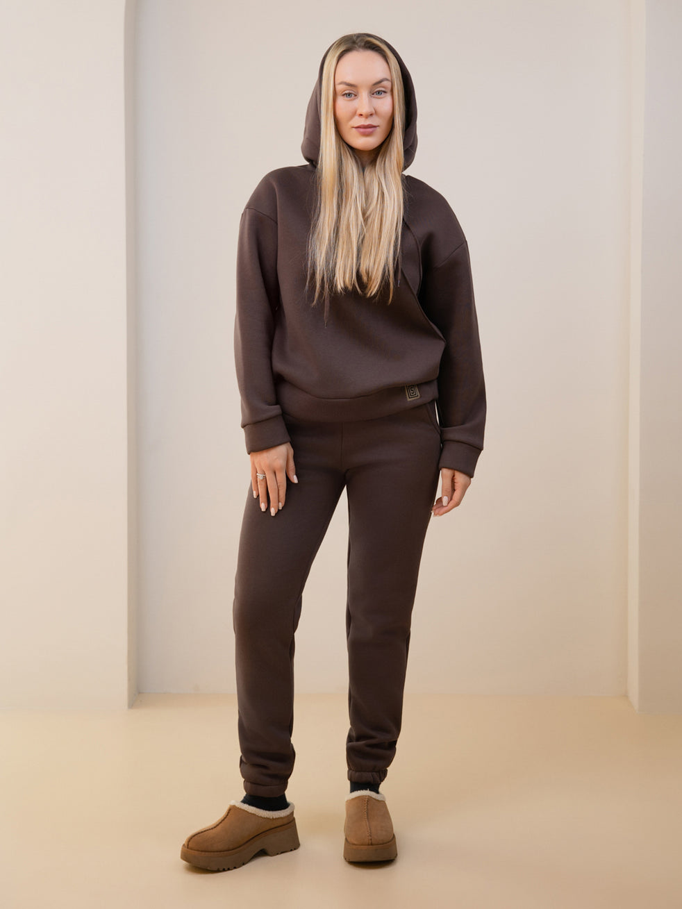 Chocolate sweater "Comfort" with fleece (Size L) 