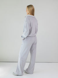 Велюровый костюм для отдыха "Soft shine grey" 