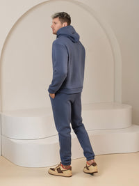 Laisvalaikio kostiumas "Comfort" dusty blue su pūkeliu