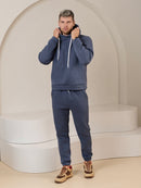 Laisvalaikio kostiumas "Comfort" dusty blue su pūkeliu