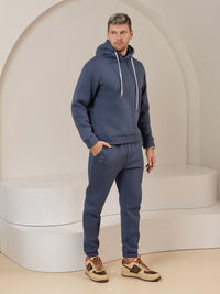Laisvalaikio kostiumas "Comfort" dusty blue su pūkeliu