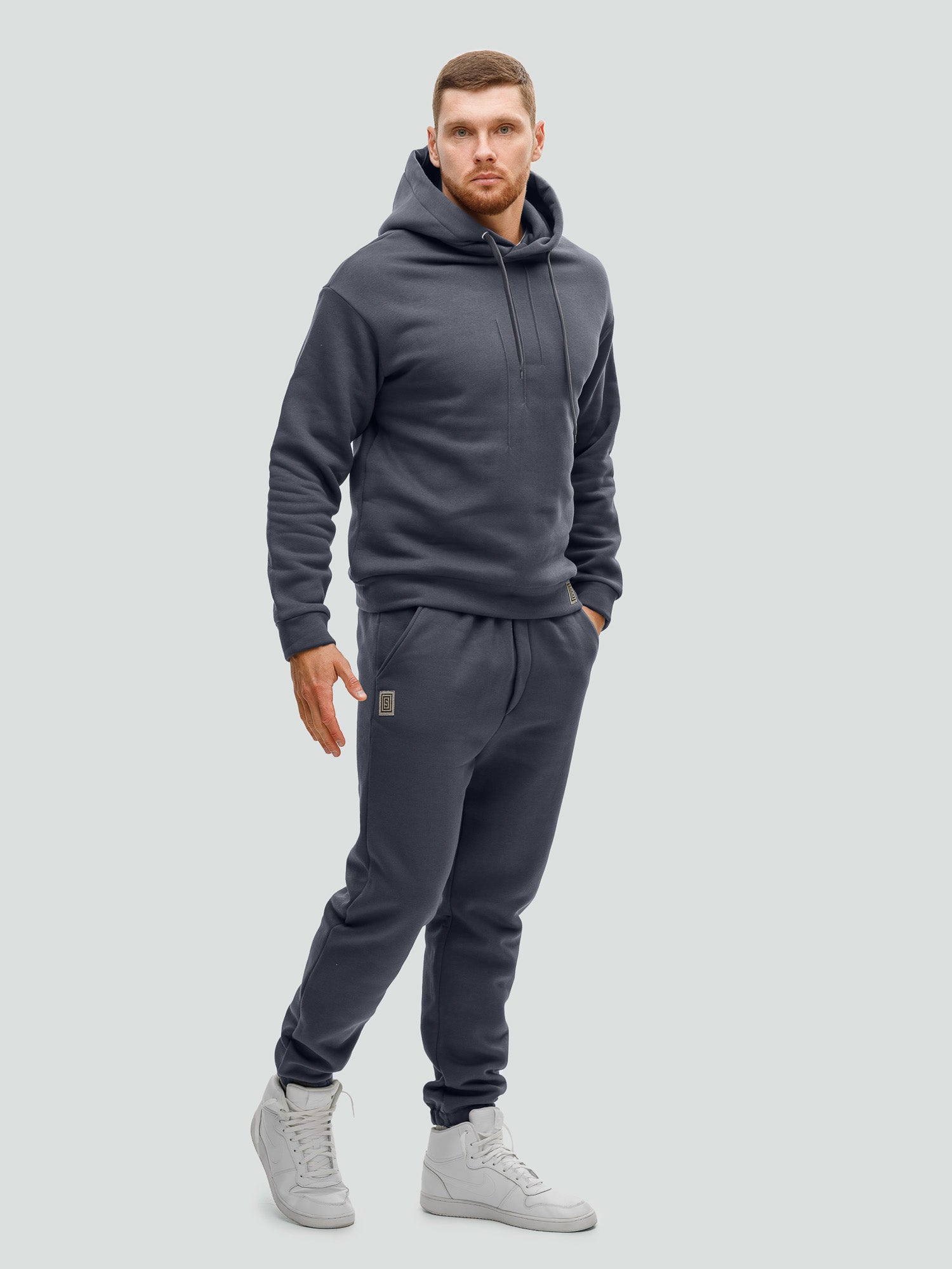 Графитовый спортивный костюм "Comfort" с начесом 