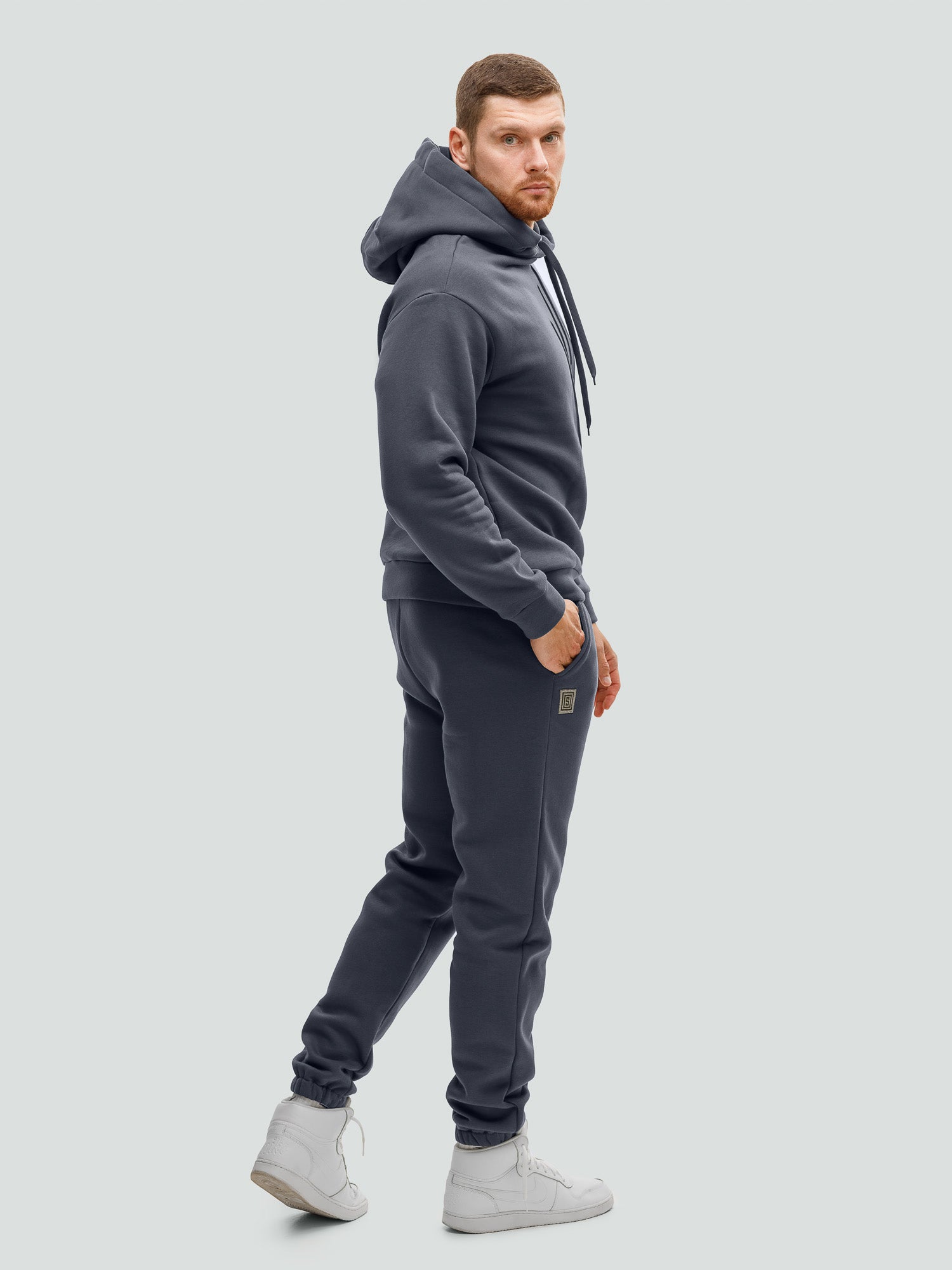 Графитовый спортивный костюм "Comfort" с начесом 