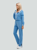 Veliūrinis laisvalaikio kostiumas "Soft classic blue"
