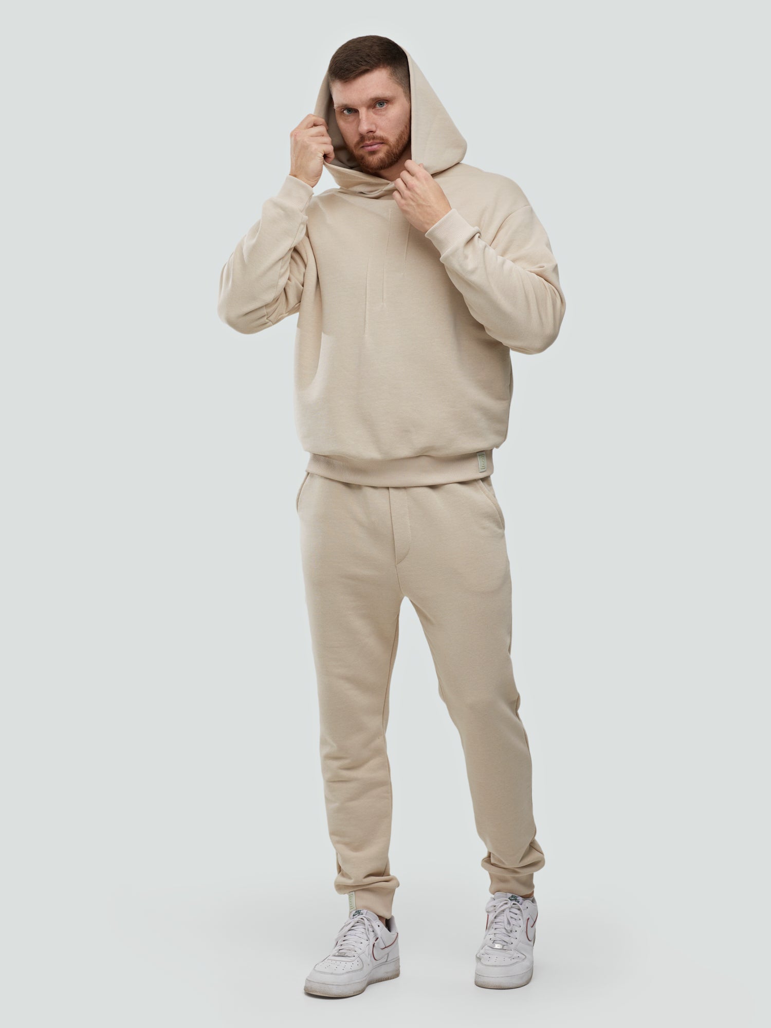 Кремовый спортивный костюм "Comfort" без начеса 