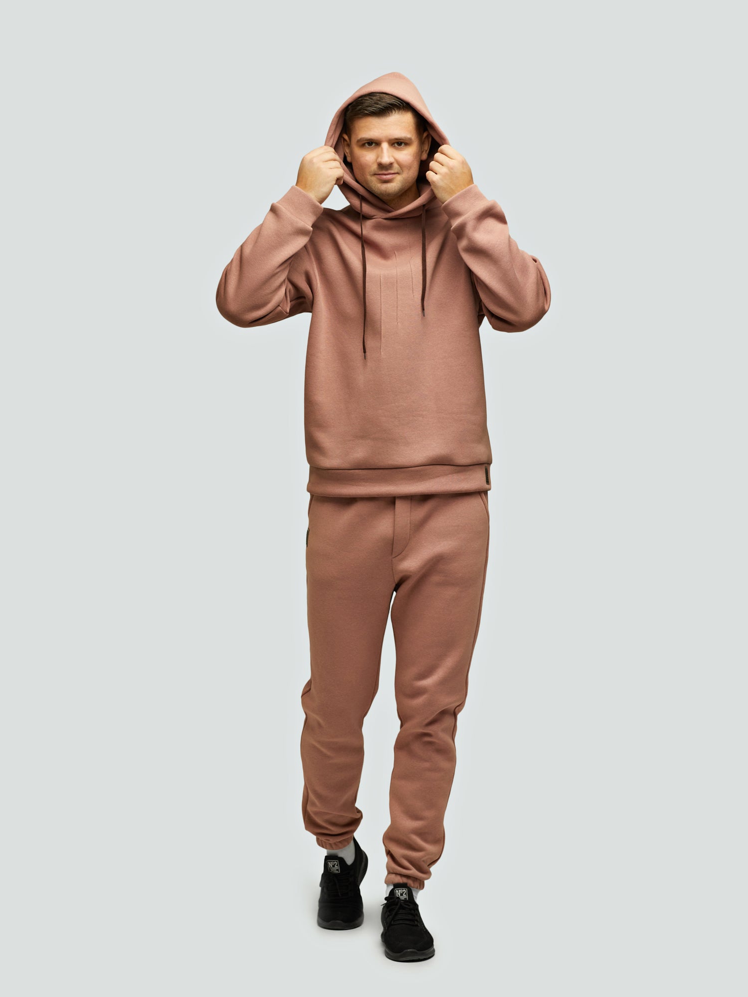 Коричневый костюм для отдыха "Comfort" с начесом 